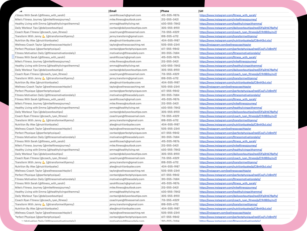 From Instagram posts to a precise lead list in seconds