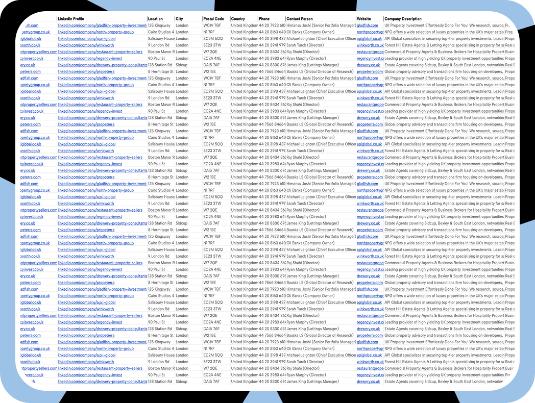 From professional profiles to outreach-ready contacts