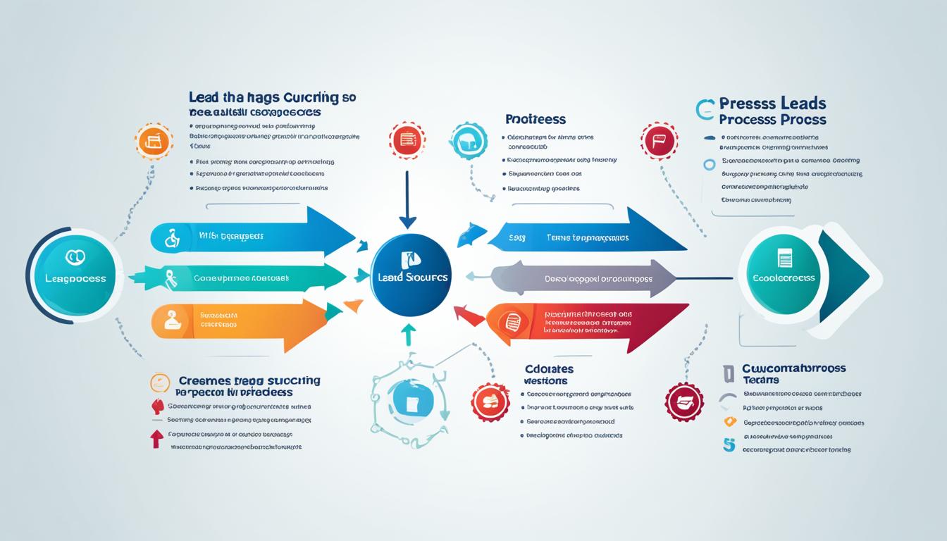 Lead sourcing process diagram